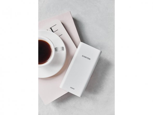 Портативный аккумулятор Canyon PB-2001 (CNE-CPB2001W), белый 