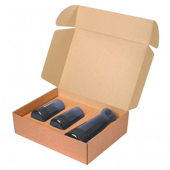 Подарочный набор декантер + 2 высоких стакана, Sapphire синий 