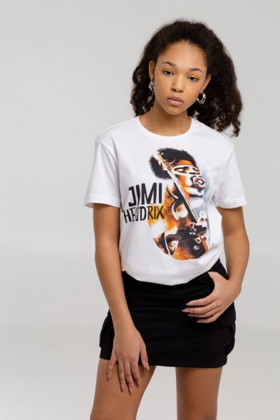 Футболка «Меламед. Jimi Hendrix», белая 