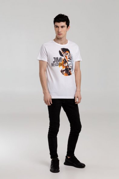 Футболка «Меламед. Jimi Hendrix», белая 
