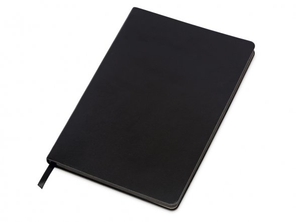 Блокнот А5 Fabrizio, 80 листов, цветной срез, черный 