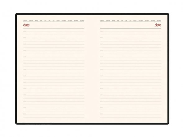 Ежедневник недатированный А5 Senate с магнитным клапаном, темно-зеленый 