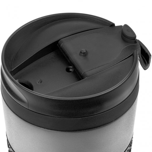 Термостакан Hard Work, вакуумный, темно-серый (графит) 