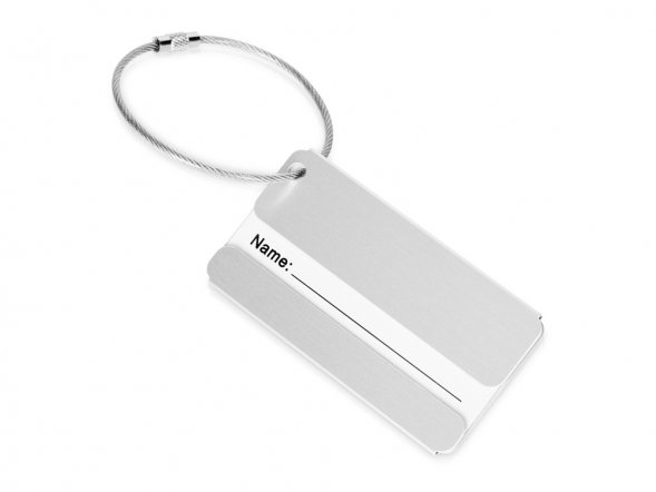 Бирка для багажа Travel, серебристый 