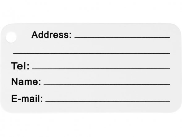 Бирка для багажа Travel, серебристый 