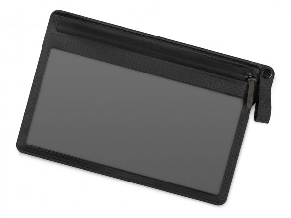 Органайзер On clouds двумя отделениями из нейлона 250х170 мм (в инд. пакетике), серый/черный 