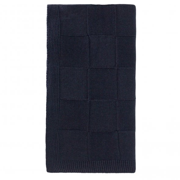 Плед Cella вязаный, синий (без подарочной коробки) 