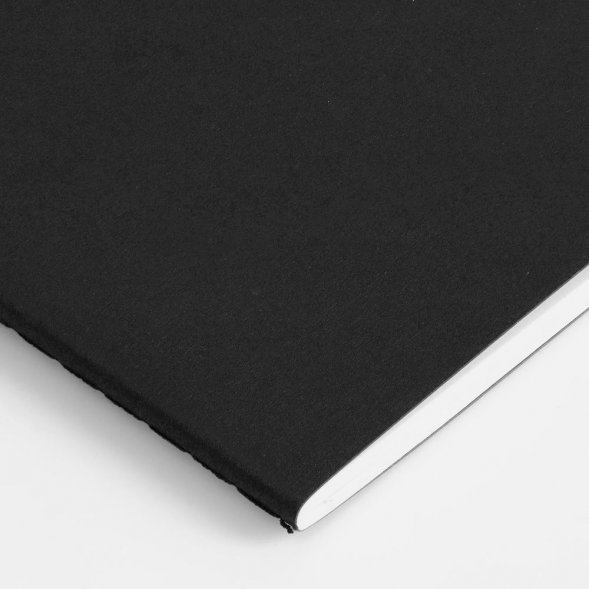 Блокнот Marco в клетку, черный 