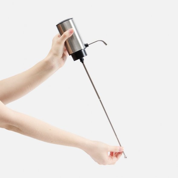 Электрический аэратор-дозатор для вина Tuoretta, серебристый 