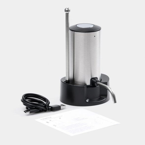 Электрический аэратор-дозатор для вина Tuoretta, серебристый 