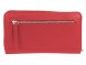 Кошелёк женский BUGATTI Linda, на молнии, красный, натуральная воловья кожа, 19,2х2,5х10,5 см 