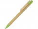 Ручка шариковая Salvador, натуральный/зеленый, черные чернила 