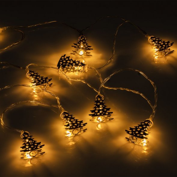 Светодиодная гирлянда Golden Lights, золотистая 