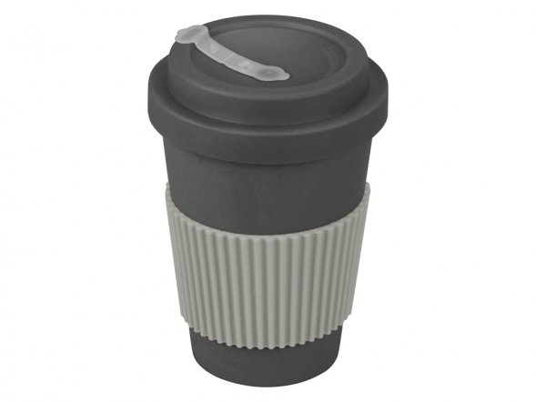 Термокружка Muffin из натуральных волокон, темно-серый 