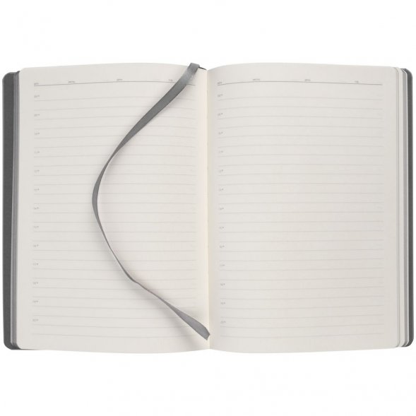 Ежедневник Shall, недатированный, серый 