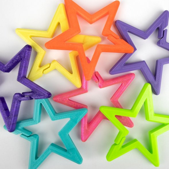 Брелок Impreso, 3D-печать на заказ, звезда 