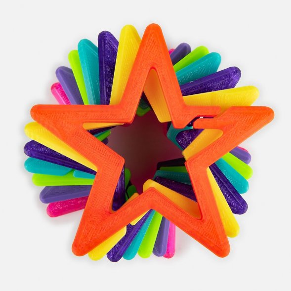 Брелок Impreso, 3D-печать на заказ, звезда 