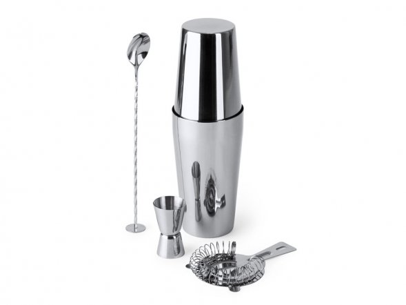 Набор для коктейлей LARIUS из нержавеющей стали 304, серебристый 