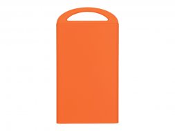 Портативное зарядное устройство Shine с зеркальной гравировкой, 4000 mAh, оранжевый