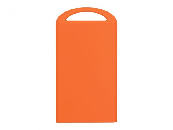 Портативное зарядное устройство Shine с зеркальной гравировкой, 4000 mAh, оранжевый 