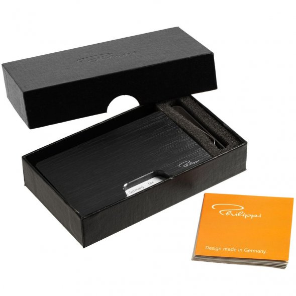 Футляр для карт с зажимом для купюр Cooper, черный 