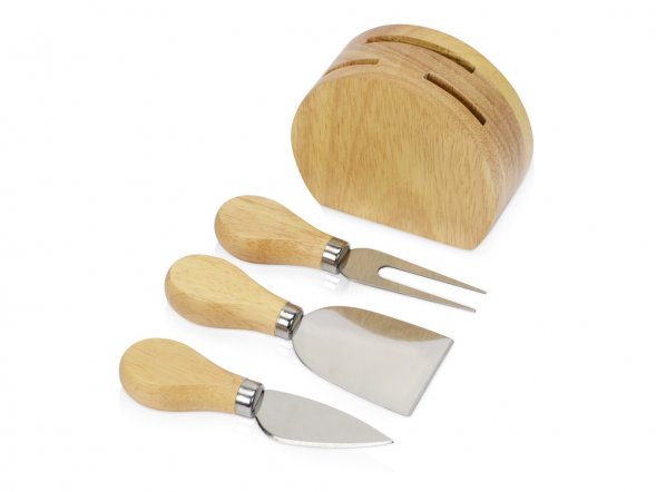 Набор из ножей для сыра на подставке 