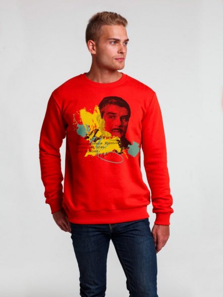 Толстовка «Цитаты. Довлатов. Вранье», красная 