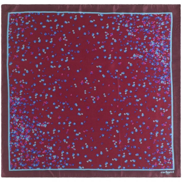 Платок Tourbillon Silk, бордовый 