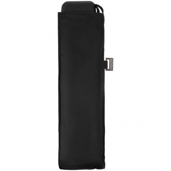 Зонт складной Carbonsteel Slim, черный 