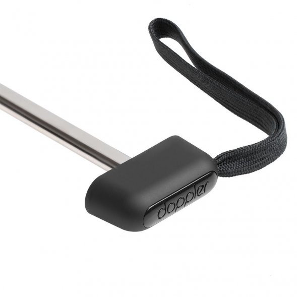 Зонт складной Carbonsteel Slim, черный 