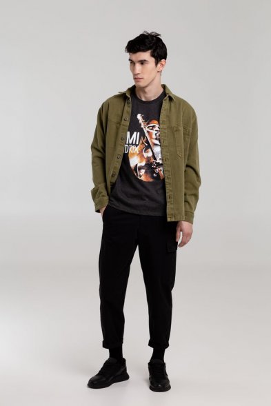 Футболка «Меламед. Jimi Hendrix», черный меланж 