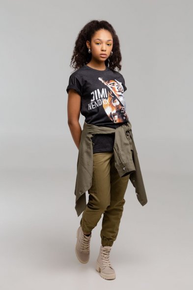 Футболка «Меламед. Jimi Hendrix», черный меланж 