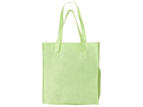 Сумка-шоппер Wheat из переработанного пластика 80gsm, 30.5*33*12.5cm, зеленый 