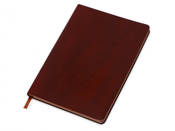 Блокнот А5 Fabrizio, 80 листов, цветной срез, коричневый 