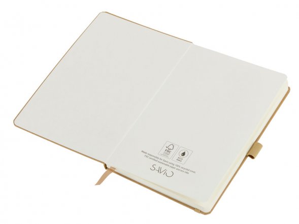 Блокнот Sevilia Hard, твердая обложка из крафта A5, 80 листов, крафтовый/бежевый 