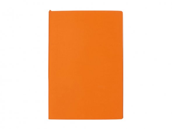 Бизнес-блокнот C1 софт-тач, гибкая обложка, 128 листов, оранжевый 
