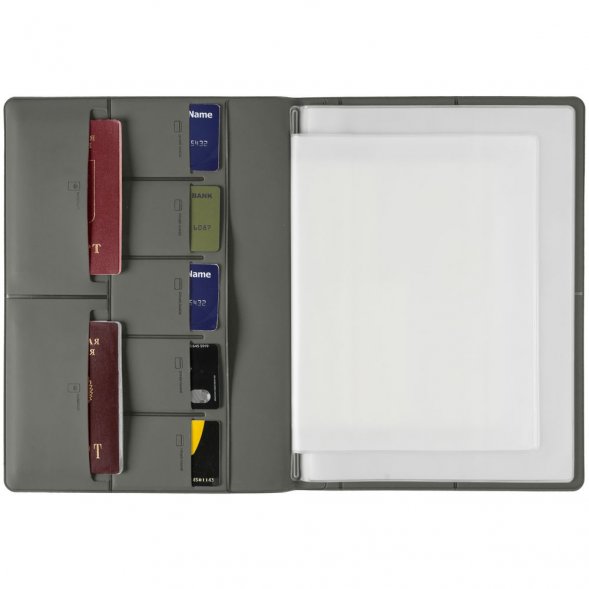 Папка для хранения документов Devon Maxi, серая 