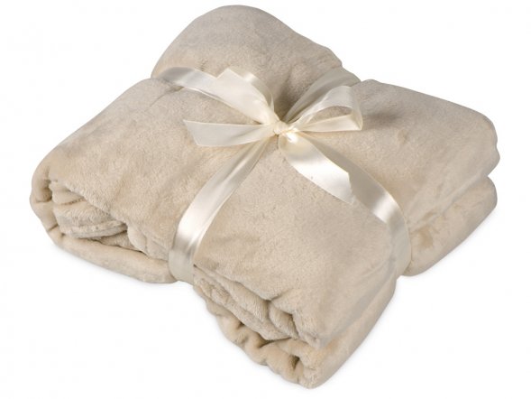 Плед мягкий флисовый Fancy, бежевый 