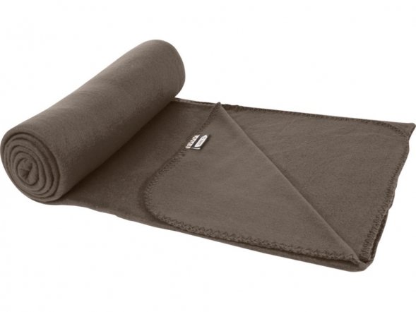 Плед Willow из флиса, вторичного ПЭТ, темно-серый 