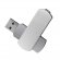 Флешка Elegante 16 Gb, серебряная 