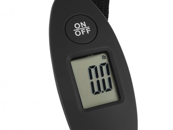 Багажные весы с покрытием soft touch Gravity, черный 