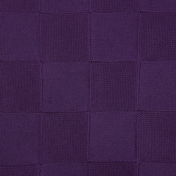 Плед Cella вязаный, фиолетовый (без подарочной коробки) 