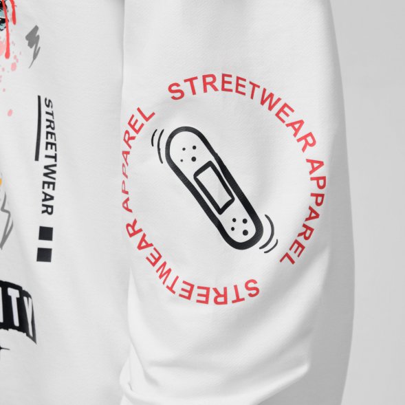 Худи с капюшоном ALEX белый Moscow 