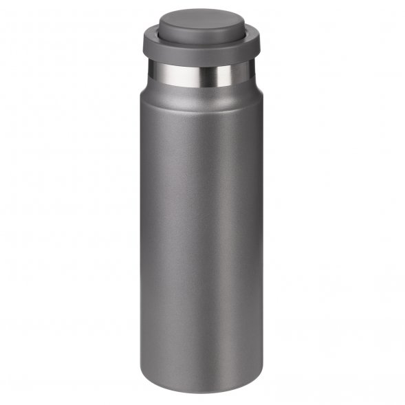 Термобутылка вакуумная герметичная Allegra, глянцевая серая 