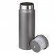 Термобутылка вакуумная герметичная Allegra, глянцевая серая 