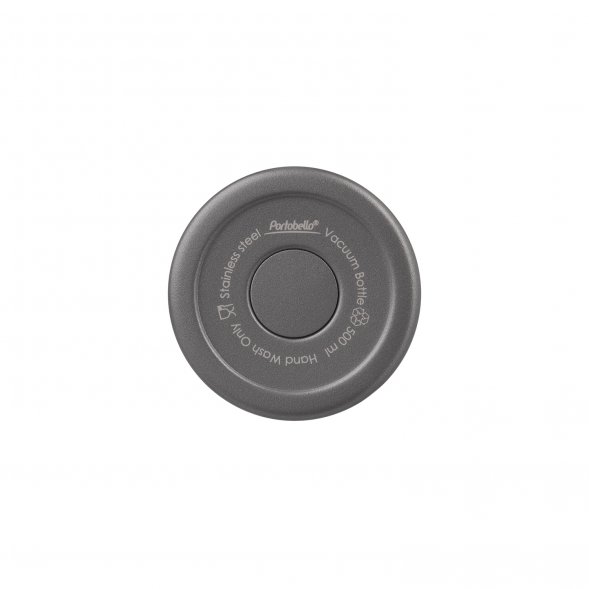 Термобутылка вакуумная герметичная Allegra, глянцевая серая 