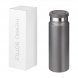 Термобутылка вакуумная герметичная Allegra, глянцевая серая 