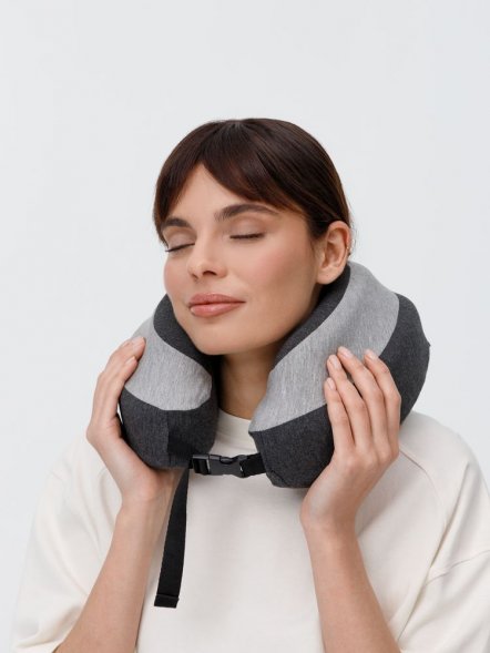 Дорожная подушка Piligrim, серая 