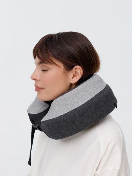 Дорожная подушка Piligrim, серая 