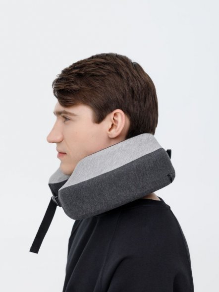 Дорожная подушка Piligrim, серая 